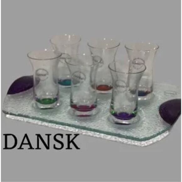 Dansk spectra cordial shot glass and tray
New - Picture 3 of 11